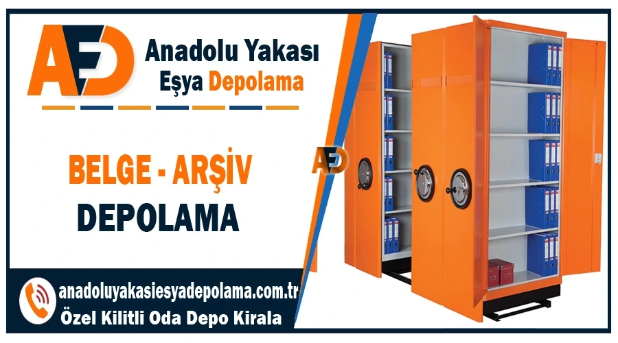 Arşiv belge depolama İstanbul Anadolu yakası arşiv depolama