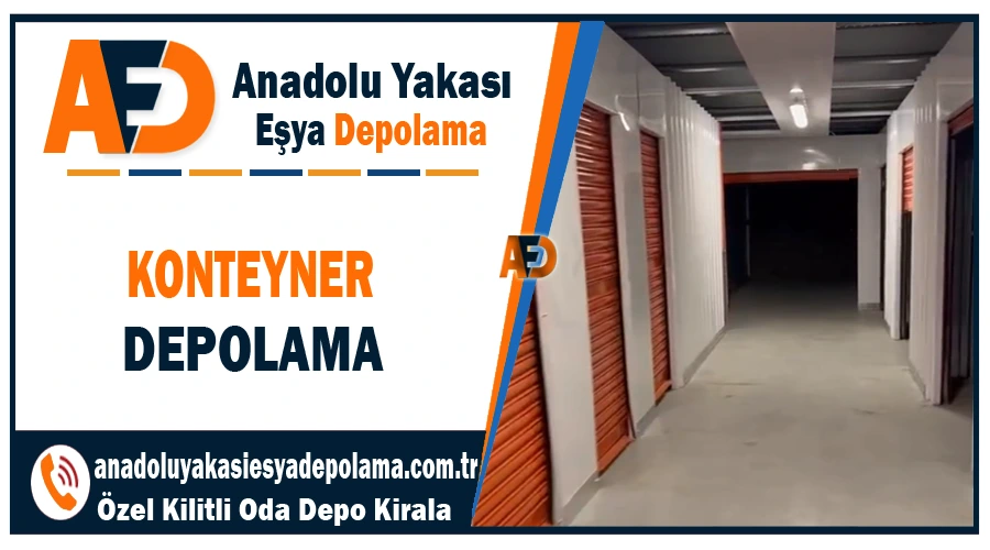 Konteyner depolama İstanbul Anadolu yakası konteyner depolama şirketi